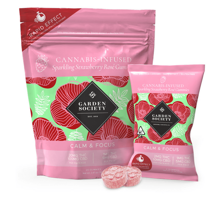 The Sparkling Strawberry Rose Gummy by Garden Society
